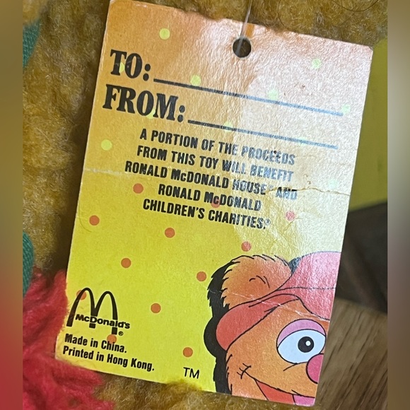 Fozzy Bear JIM HENSON Baby Plush McDonald’s 1980’s Vintage Plush - Picture 11 of 17